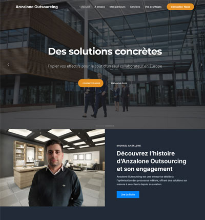 Création site web vitrine France madagascar Suisse